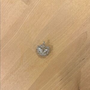 Elegant Silver Crown Pendant